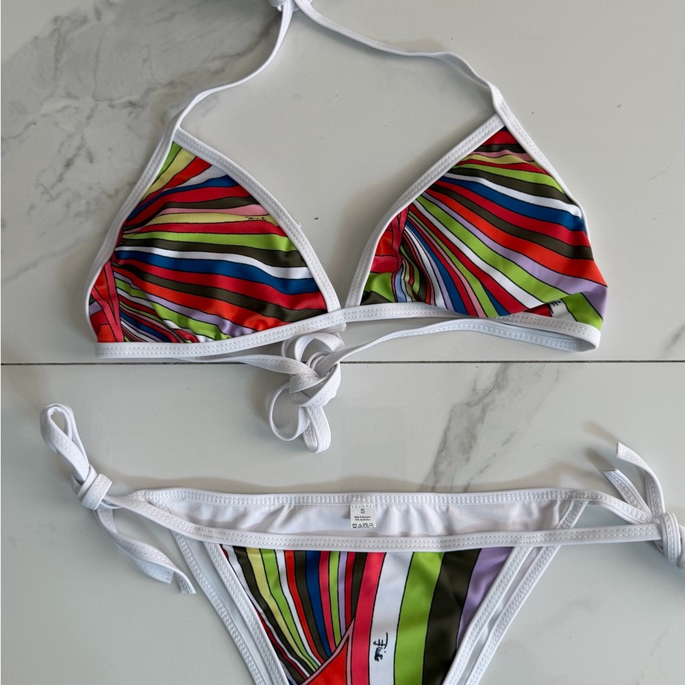 Emilio Pucci Iride print style bikini